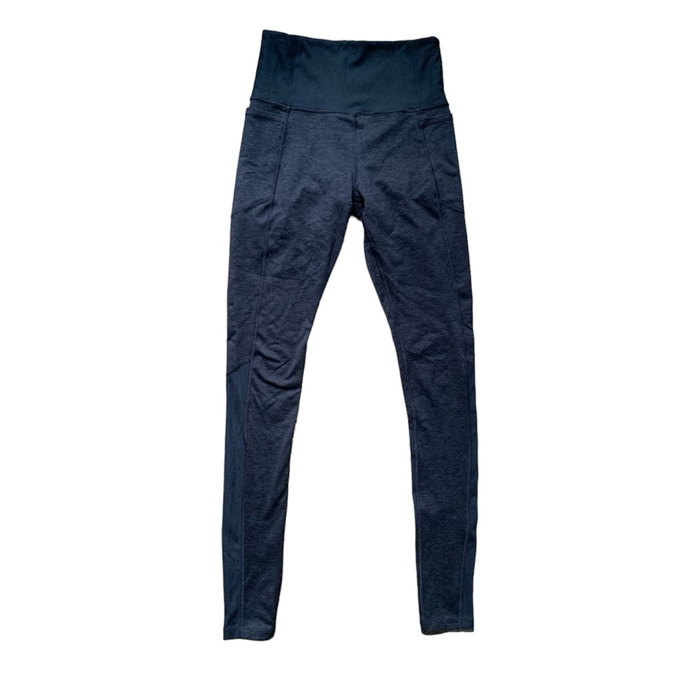 Athleta Navy Blue Exhale Heel Tight Leggings S